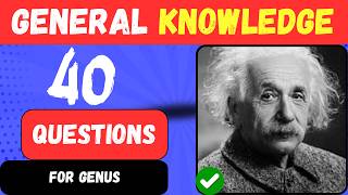 🧠 Think You're Smart? Take This 40-Question General Knowledge Quiz! screenshot 1