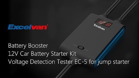 【2016 NEW】Excelvan Battery Booster 12V Car Battery Starter Kit Voltage Detection Tester