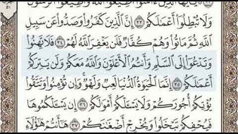 سورة محمد الصفحة 510 من الاية 30 الى 38 عبدالباسط عبدالصمد مجود