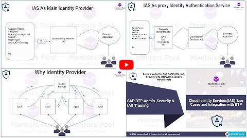 SAP IAS & IPS Training 2025 | BTP Identity Provider Integration & Security Use Cases | Mentors Pool