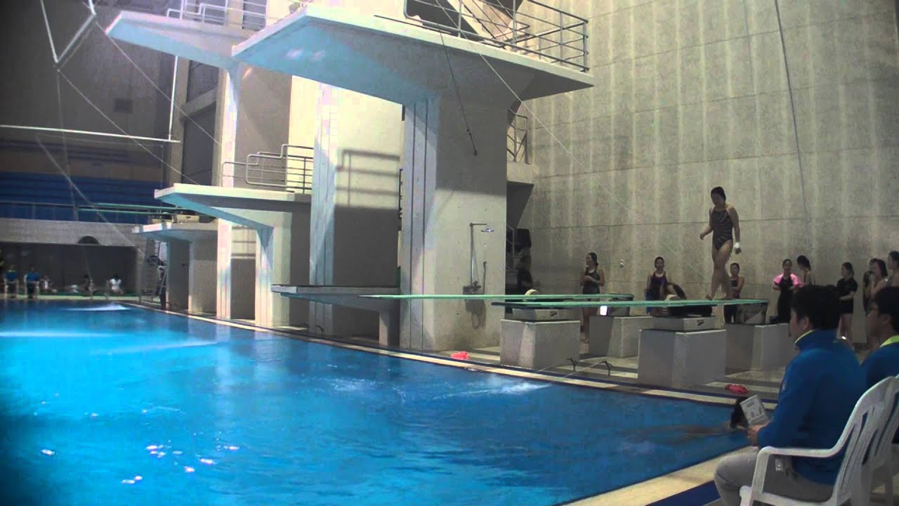 2014 It's Daejeon Masters Diving competition. 1m springboard. woman ...