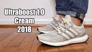 ultra boost cream on feet