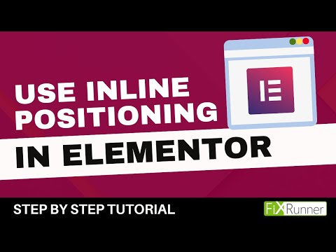 How To Use Inline Positioning In Elementor