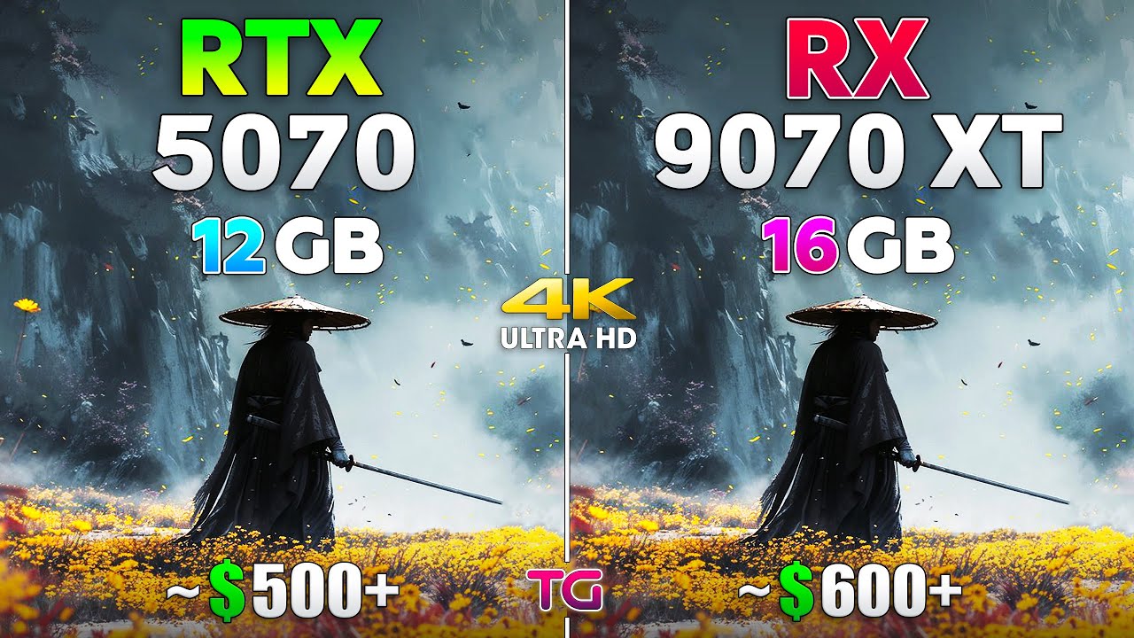 RTX 5070 vs RX 9070 XT - Test in 12 Games | 4K - YouTube