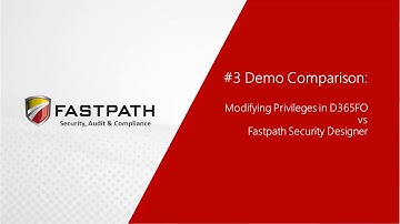 D365FO vs Fastpath Comparison Video #3 - Modifying Privileges