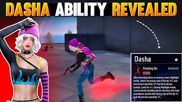 Free Fire Dasha Ability EXPLAINED - ( 2025 ) | Dasha Character Ability Test
