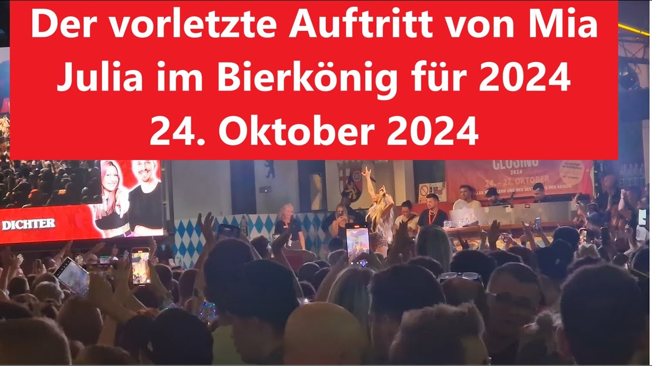 Mia Julia LIVE | Bierkönig |  Mallorca♥️ | Ballermann🥳| 24.10.24
