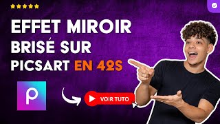 How to DO the BROKEN MIRROR EFFECT in PICSART in 42 S screenshot 5