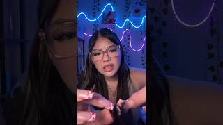 Girl who is OBSESSED with you gets gum out of your hair #asmr #shorts
