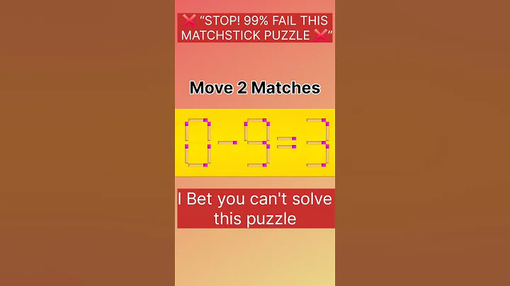 Only 1% Can Solve This Matchstick Puzzle – Are You Smart Enough?