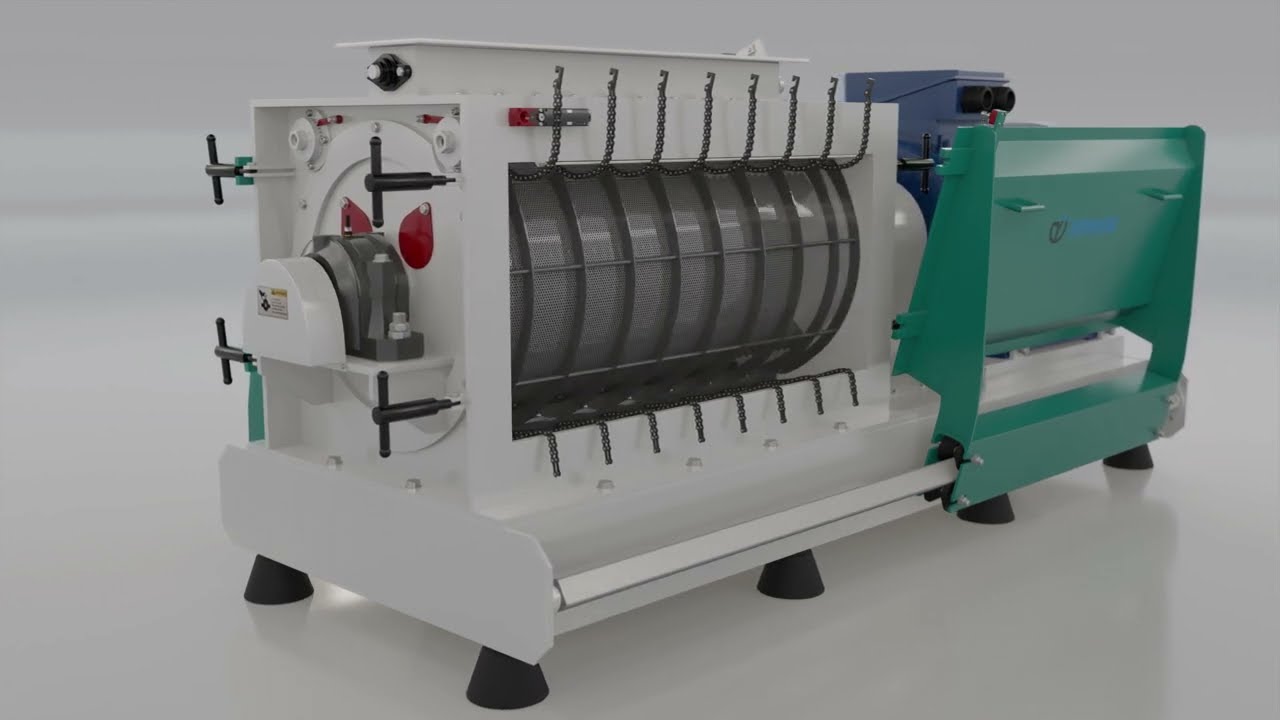 Yemmak Fine Grinding Hammer Mill Animation