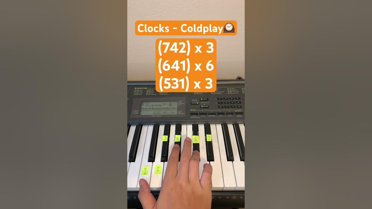 How To Play Clocks By Coldplay On Piano | Easy Piano Tutorial #shorts