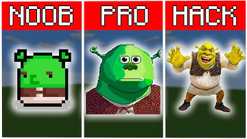 Shrek | Pixel Art minecraft | Noob VS Pro VS Hacker