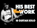 Capture de la vidéo David Gilmour's Best Guitar Solos (18 Amazing Solo)