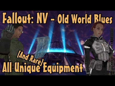 Fallout Nv Old World Blues Unique Rare Weapons Armor Guide Dlc Youtube