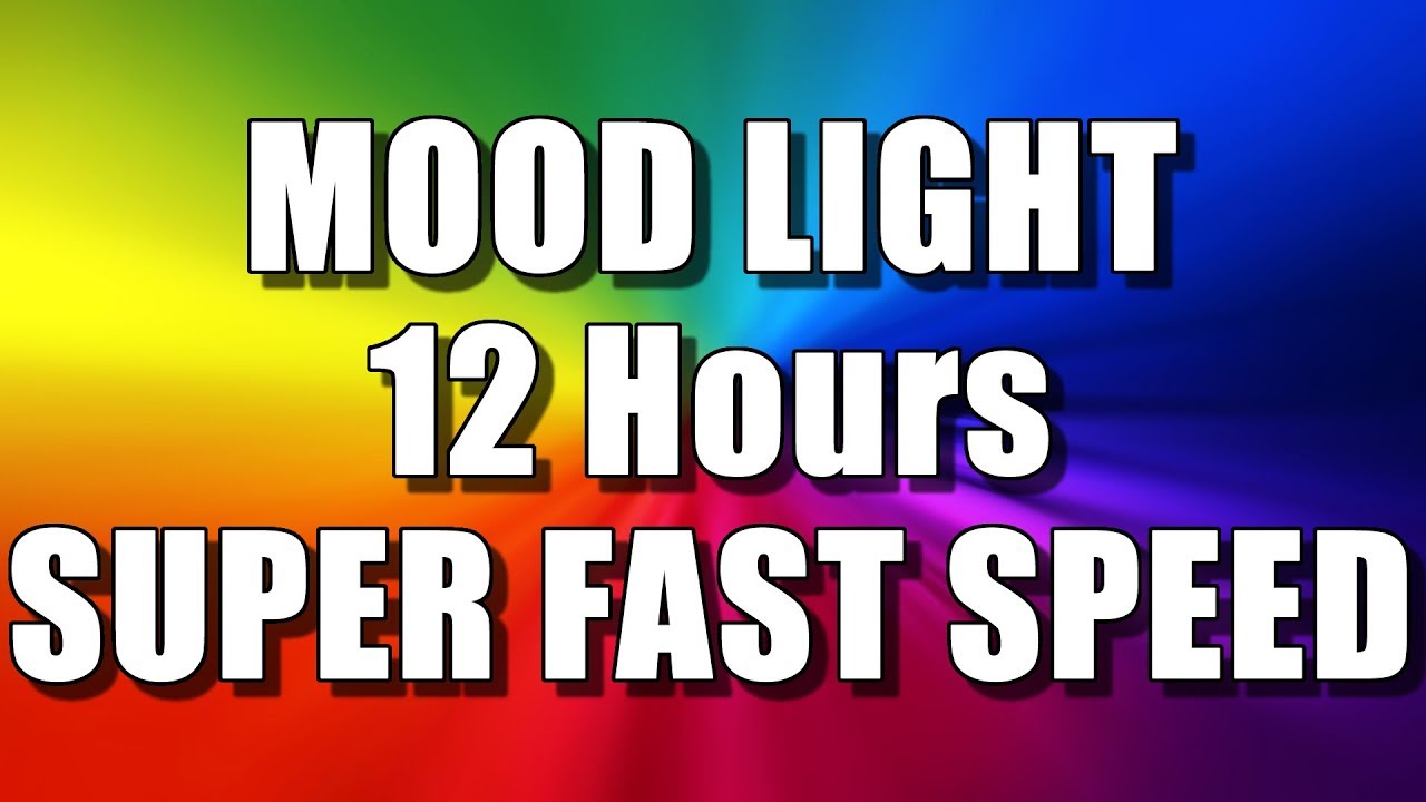 COLOR CHANGING MOOD LIGHT (12 Hours – MEDIUM SPEED) Multi Colour Screen – Relaxing Rainbow colours