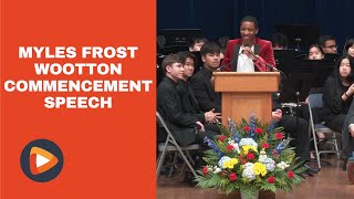 Alumni Myles Frost Speaks at Wootton HS Graduation