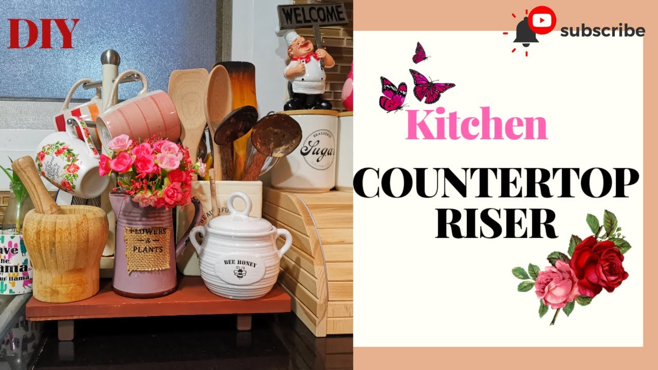 DIY Kitchen Countertop Riser/Kitchen Decor Ideas/Recycle Chopping board