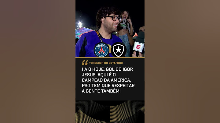A torcida do BOTAFOGO tá CONFIANTE DEMAIS para enfrentar o PSG