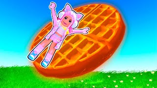 Едим Гигантскую Вафлю И Выживаем От Бедствий В Роблокс ! Eat A Huge Waffle