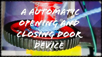 #Automatic opening and closing door device! Easy to make and Easy to use.