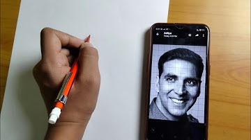 How To Draw Akshay Kumar Outline with Grid Method Part -1