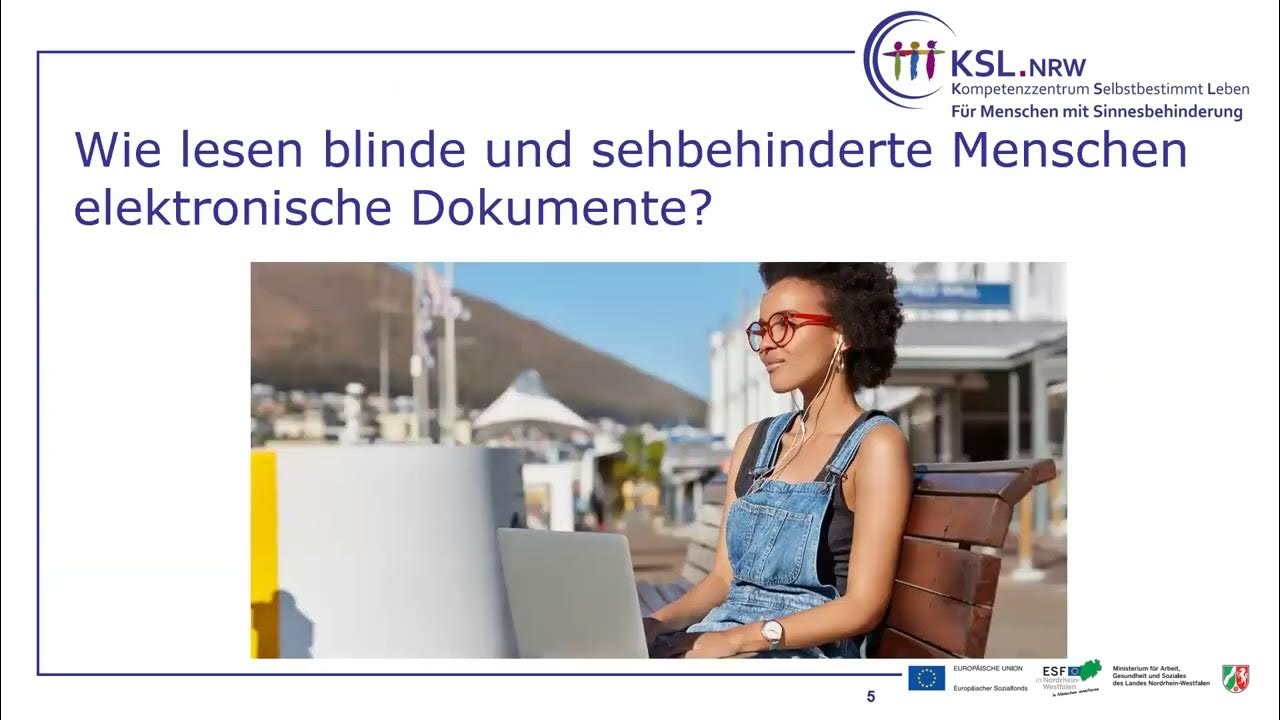 Barrierefreiheit Wie lesen blinde und sehbehinderte Menschen elektronische Dokumente? YouTube