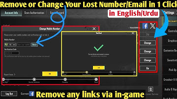Remove Your Lost Number & Email in 1 click Via in-Game | Change your lost email/number in 1 click