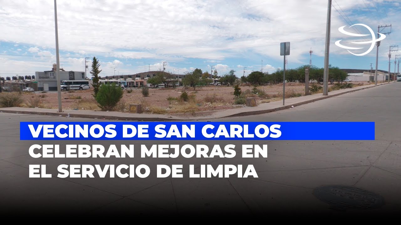 Vecinos de San Carlos celebran mejoras en el servicio de limpia y abastecimiento de agua