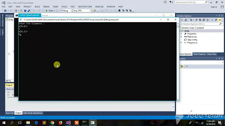 C# Program to Convert a 2D Array into 1D Array