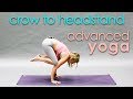 Crow to Headstand ~  Advanced Yoga Transitions