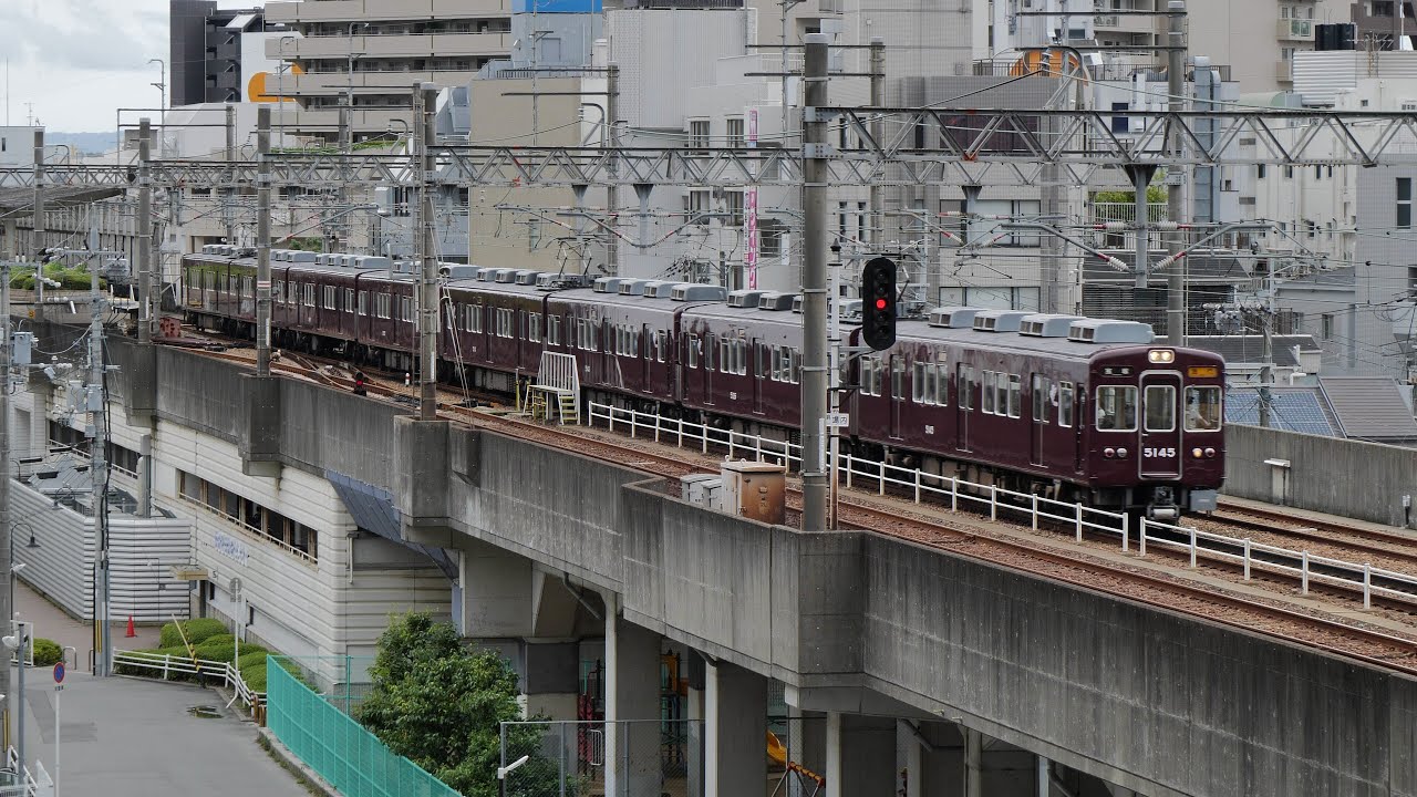 阪急電車宝塚線 池田駅 2021/7（4K UHD 60fps） - YouTube