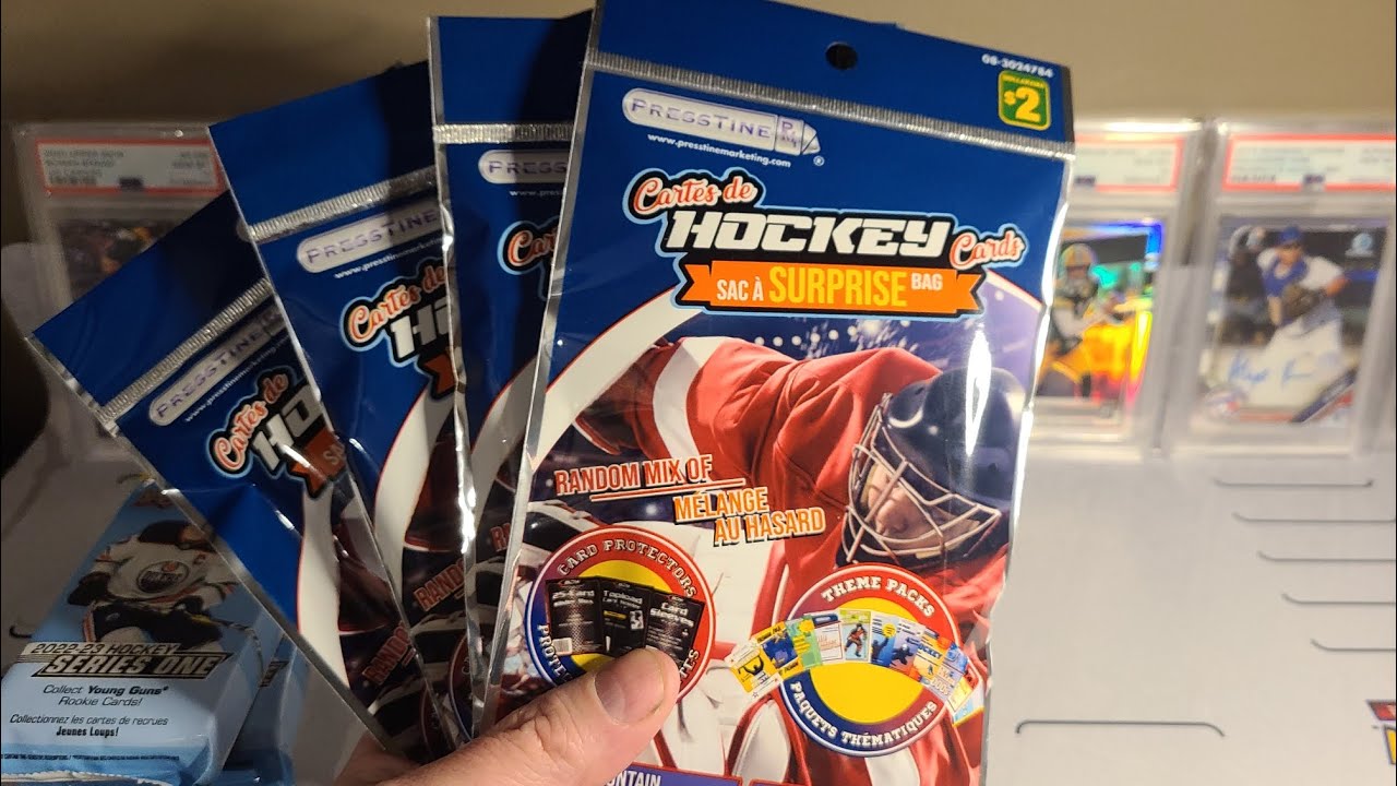 DOLLAR STORE SUPRISE BAG, HOCKEY CARD OPENING.  SURPRISINGLY FUN!!