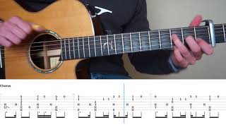 Video thumbnail of "Sia & ZAYN - Dusk Till Dawn - Fingerstyle Guitar Tutorial (lesson) With Tabs"