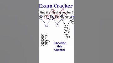 Missing Number Series Tricks ||  Missing Number Questions For Ssc Cgl #Shorts