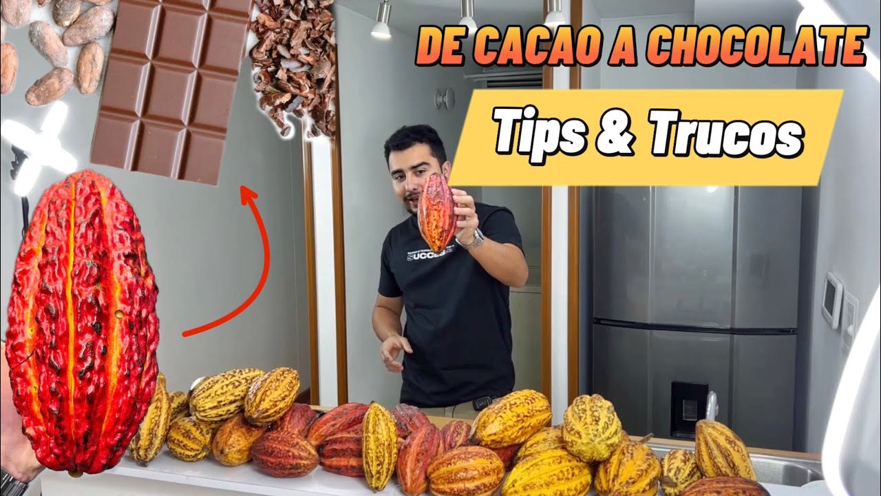 Haciendo chocolate desde cero en casa