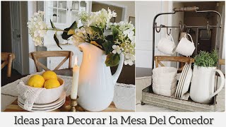 DECORACIÓN VERANO 2023 | IDEAS PARA DECORAR LA MESA DEL COMEDOR | DECORACIÓN FARMHOUSE / COTTAGE