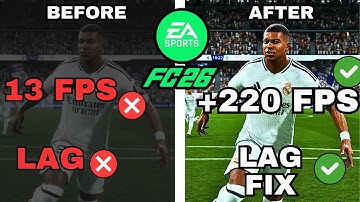 EA FC 26 Running Slow? Instant Lag Fix, Stutter Removal & FPS Boost Tricks!