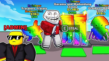 Joining ADMIN SERVERS In Steal a Brainrot..