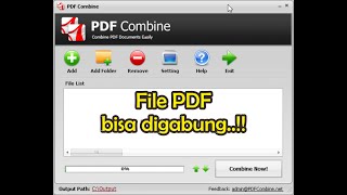 Menggabungkan file PDF secara offline pdfcombine