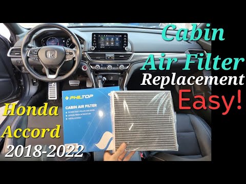 Honda Accord- CABIN Air Filter Replacement (2013-2022) - YouTube