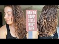 HOW TO DAMP STYLE WAVY HAIR