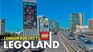 Taking the doubledecker bus from London Victoria Station to Legoland Windsor  Green Line Bus 702