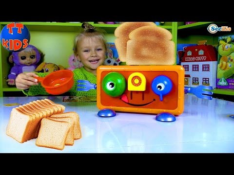 ЧЕЛЛЕНДЖ с Ярославой - Ловим Тосты! Игры для Детей Games for kids CHALLENGE