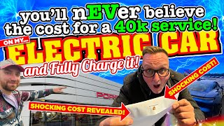 You'll nEVer believe the COST to SERVICE my ELECTRIC CAR at 40k Miles & HOW MUCH to FULLY CHARGE it!