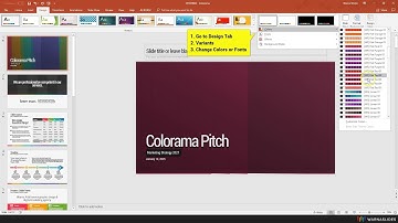 Change PowerPoint Colour Scheme with Warna Slides