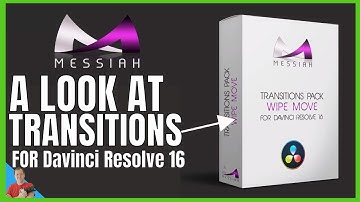 Davinci Resolve 16 a look at Messiah Transitions Pack Wipe Move