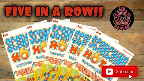 Five Straight! | $10 Scorching Hot 7's | NJ Lottery