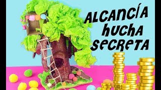 ALCANCÍA ÁRBOL SECRETA  MANUALIDADES FÁCILES  - DIY HUCHA