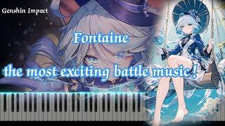 【Genshin Impact/piano】"Fontaine's most exciting battle song！" Lamentation et Triomphe